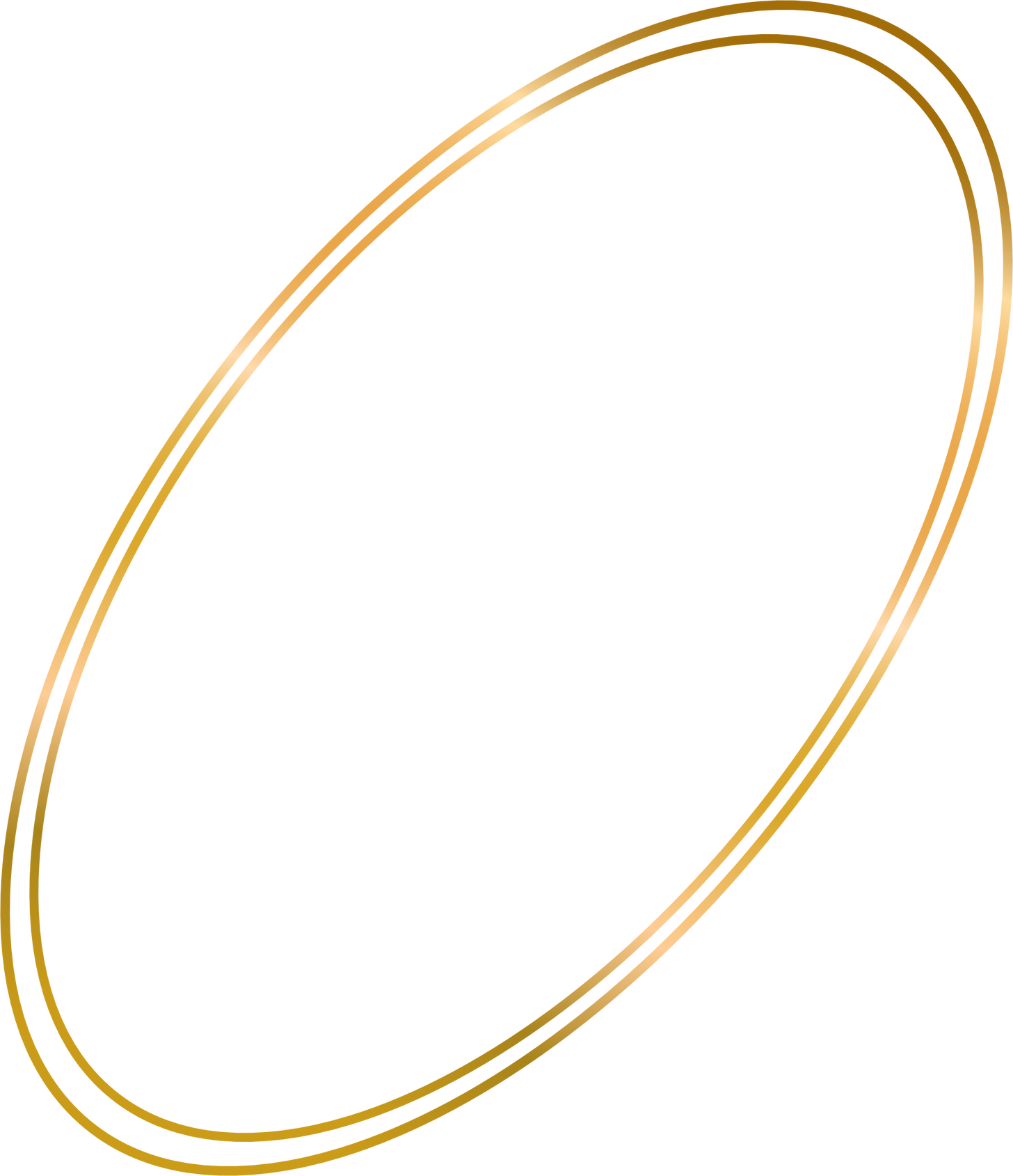 oval gold line